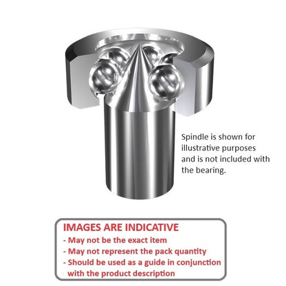 1046922 | BCF10 (100 Pcs) --- Pivot Bearings - 3.13x10x3.5 mm / 0.2 mm Without Inner Ring - Chrome Steel Bearing