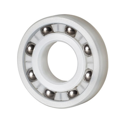 1134273 | P-R16A-KS6 --- Plastic Bearings - 25.4x50.8x12.7 mm  - PVDF with Stainless Steel 316 Balls