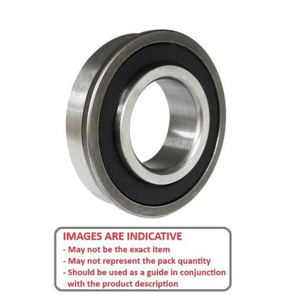 1114971 | FWMR3516-2RS-ECO (Each) --- Single Row Ball Bearings - 16x35x11 mm / 12.8 mm Flanged - Chrome Steel SAE 52100 Bearing