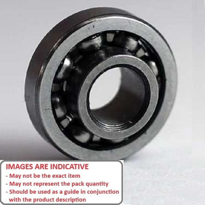 1042100 | SWR0-MC34-GR5-R-L23 (Pack of 20)  --- Single Row Ball Bearings - 1.191x3.967x1.588 mm / 2.381 mm Unflanged - Stainless Steel AISI 440C Bearing