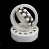 Double Row Ball Bearings - 15x35x11 mm - Ceramic Zirconia - Nylon Cage - No Lubricant
