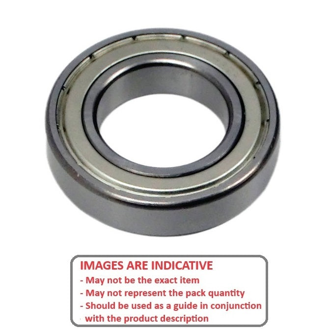 1067590 | MR155-ZZ-ECO (Each) --- Single Row Ball Bearings - 5x15x5 mm Unflanged - Chrome Steel SAE 52100 Bearing