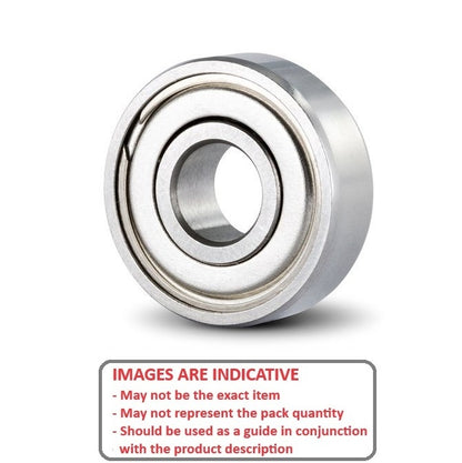 1072263 | SR4-ZZS-MC34-GR5-R-L23 (Each) --- Single Row Ball Bearings - 6.35x15.875x4.978 mm Unflanged - Stainless Steel AISI 440C - Ribbon Retainer Low Torque Bearing
