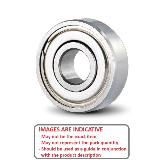 1072271 | SR4-ZZS-MC34-GR7-R-G48 (PK-35) --- Single Row Ball Bearings - 6.35x15.875x4.978 mm Unflanged - Stainless Steel AISI 440C - Ribbon Retainer Low Torque Bearing
