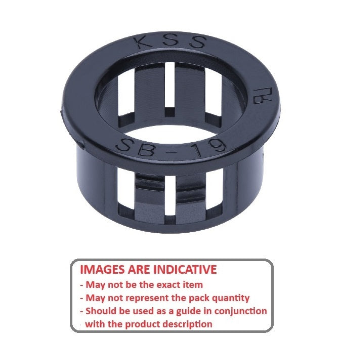 1100753 | SNB-127-082-145-O (5 Pcs) --- Snap Bushings - 12.7x14.5x8.2 mm Open - Plastic Bushing