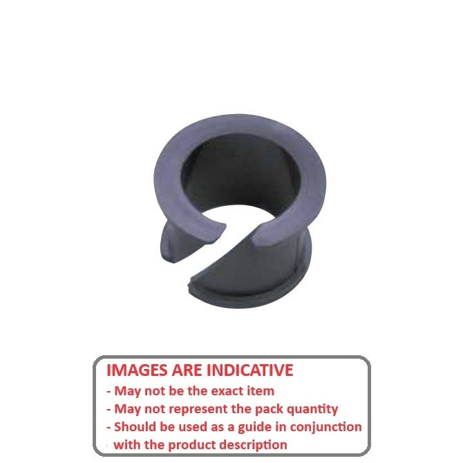 1074706 | BF0070-0090-0046-PC2 (10 Pcs) --- Clip Bushes - 7x9x4.6 mm Double Flanged - Plastic Bush