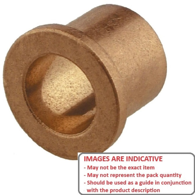 1119439 | BF0191-0254-0254-BS3332TT --- Flanged Bushes - 19.05x25.4x25.4 mm  - Bronze SAE 841 Sintered