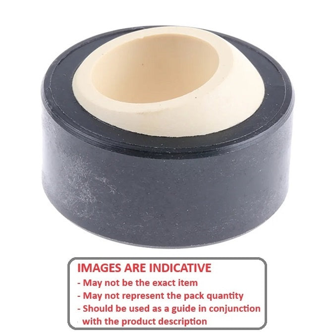 1071962 | GE-00635-01667-W300 --- Spherical Bushings - 6.35x16.67x9.53 mm - Plastic Bushing