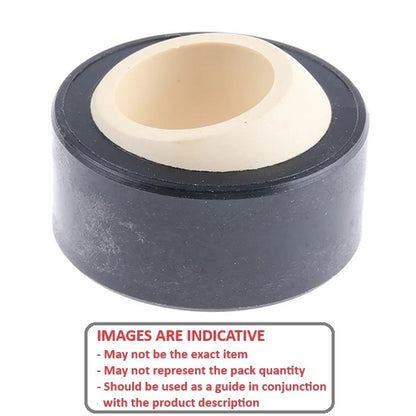 1071962 | GE-00635-01667-W300 --- Spherical Bushings - 6.35x16.67x9.53 mm - Plastic Bushing