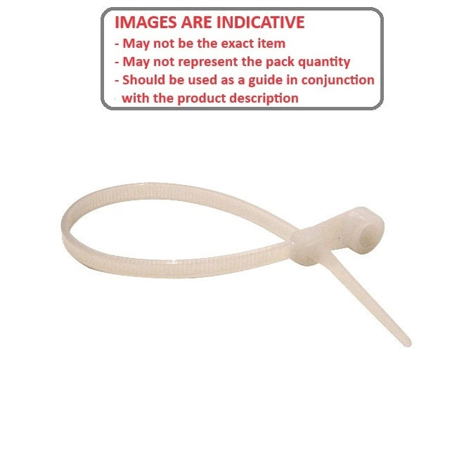 1202797 | CT-15MNRS (100 Pcs) --- Cable Ties Cable and Accessories - 177.8 - mm - Natural With Mounting Holes - Plastic Cable Tie