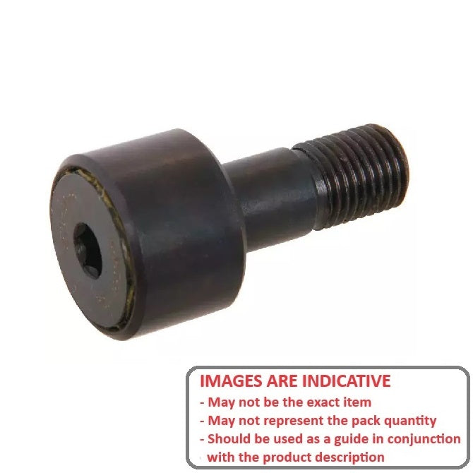 1110323 | NCF10RS --- Bronze Bushing Self Lubricating Cam Followers - 15.875x30.163 mm - 1/4-28 UNF - Steel and Bronze Cam Follower