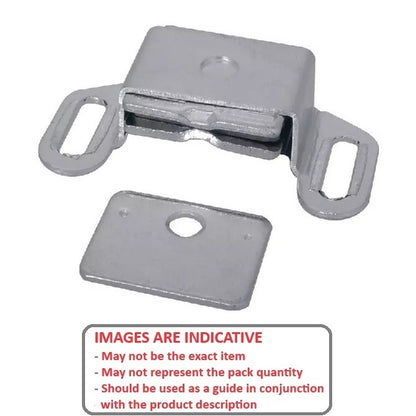 1226633 | AN-182RS --- Magnetic Screw On Catches - Catch  Aluminum 50.8x25.4 mm - Aluminium