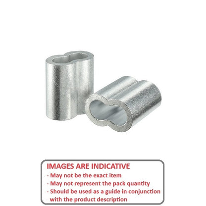 1048642 | LS-0318 --- Loop Sleeves Cable Attachments - 3.18 - mm - - - Zinc Plated Copper Attachment