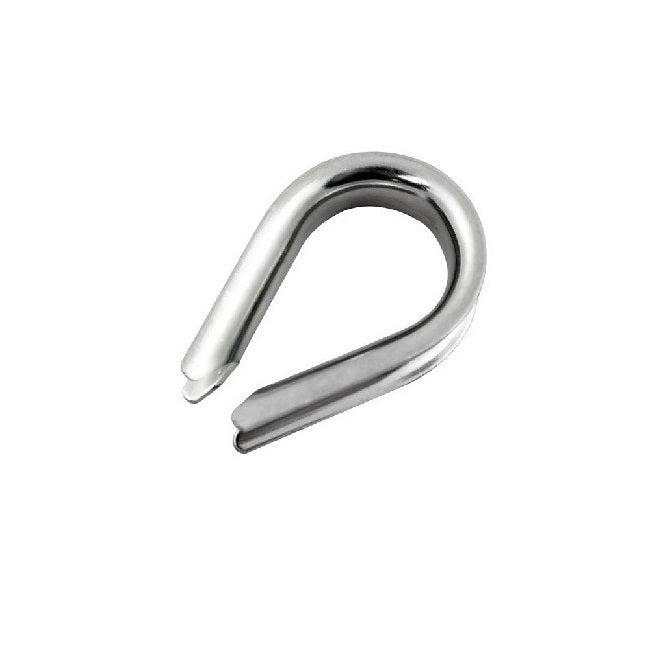 Thimbles Cable Attachments - 6.35x47.625x17.463 mm - Stainless Steel Attachment