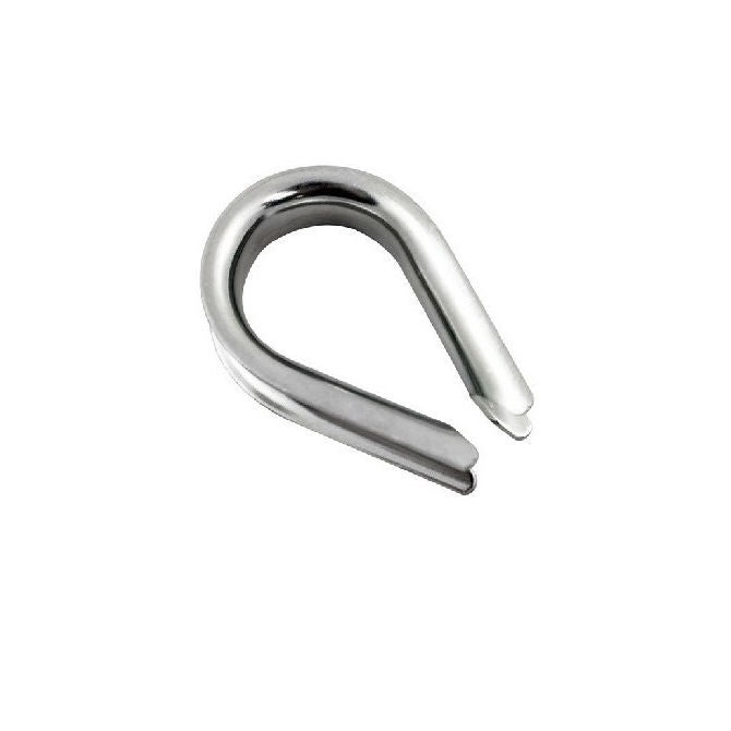 1083237 | TH-034 (250 Pcs) --- Thimbles Cable Attachments - 2.38 - 3.18 25.4x8.611 mm - Stainless Steel Attachment