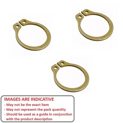 1059532 | CNG-00478-CZ (500 Pcs) --- External Retaining Rings - 4.78x0.89 - - Circlips - Carbon Steel Zinc Plated Yellow Circlip