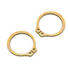 External Retaining Rings - 10x1x9.6 mm - Carbon Steel Zinc Plated