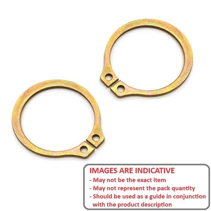 1050813 | CCE-00397-CZY (70 Pcs) --- External Retaining Rings - 3.97x0.3x3.71 mm Circlips - Carbon Steel Zinc Plated Circlip
