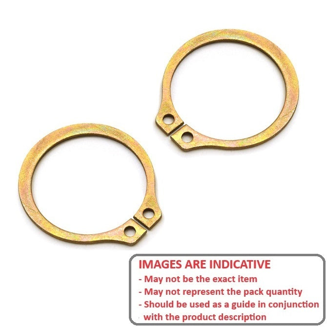 1147074 | CCE-03500-CZ (PK-50) --- External Retaining Rings - 35x1.5x33 mm Circlips - Carbon Steel Zinc Plated Circlip