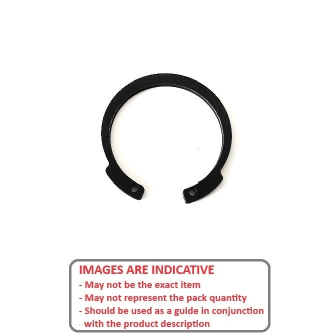 1143735 | CCI-02600-C-V (Pack of 250)  --- Internal Retaining Rings - 26x1.2x27.2 mm Circlips - Carbon Spring Steel Circlip