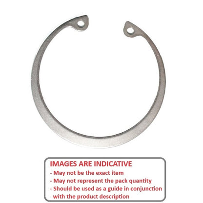 1099975 | CCI-01270-S15 (2 Pcs) --- Internal Retaining Rings - 12.7x0.89x13.46 mm Circlips - Stainless Steel Grade PH15-7 Mo