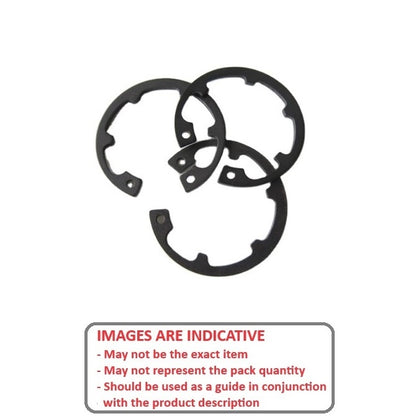 1124205 | DJK-018 (Pack of 500)  --- Internal Retaining Rings - 18x1x19.15 mm Circlips - Carbon Steel Circlip