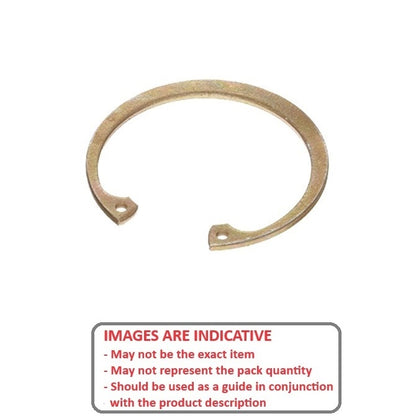 1161292 | CCI-05080-CZY (5 Pcs) --- Internal Retaining Rings - 50.8x1.57x53.9 mm Circlips - Carbon Steel Zinc Plated