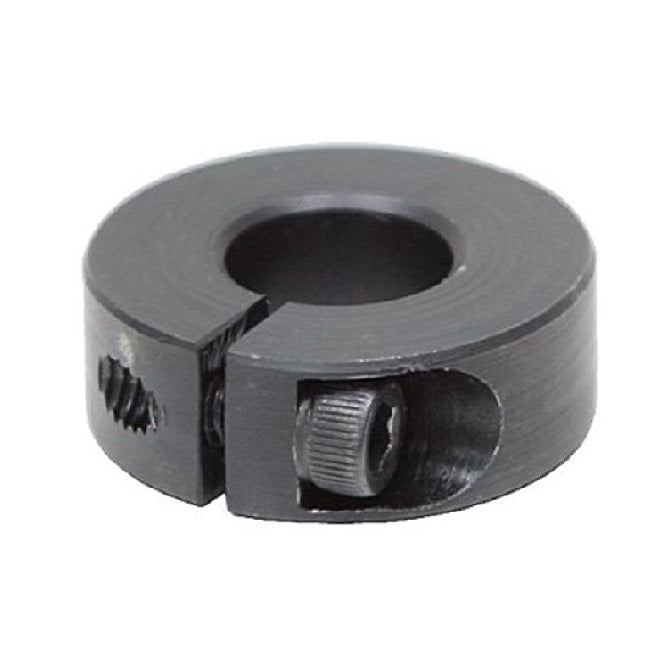 Shaft Collars - 36.513x57.15x14.3 mm Clamp Type - Steel, Black Oxide Coated Collar