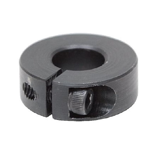 Shaft Collars - 36.513x57.15x14.3 mm Clamp Type - Steel, Black Oxide Coated Collar