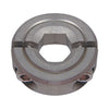 Hex Bore Collars - 6.35x20.7x6.4 mm - Stainless Steel 303/304 Similar to A2, 18-8 HRB80