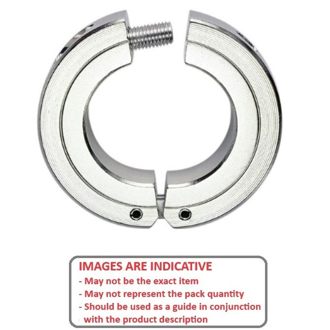 1083871 | COL-00900-024-09-HG-S3 --- Shaft Collars - 9x24x9 mm Hinged - Stainless Steel Collar