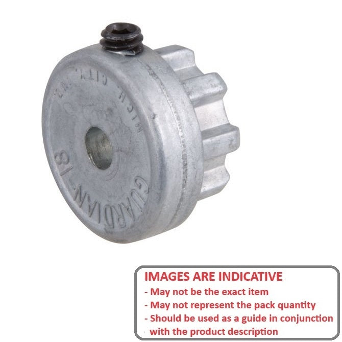 1084908 | CP-095-HUB-G-PR-30L --- Geargrip Couplings - 9.525 - - For Long Series 40.4mm with OD 28.95 or 30.48 Precision Hubs