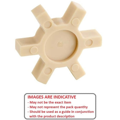 1150064 | CP-INS-J-3J-P-38 --- Three Jaw Type Couplings - Bore Insert Only Match with Hub 38.1 Inserts - Polyurethane Coupling Insert
