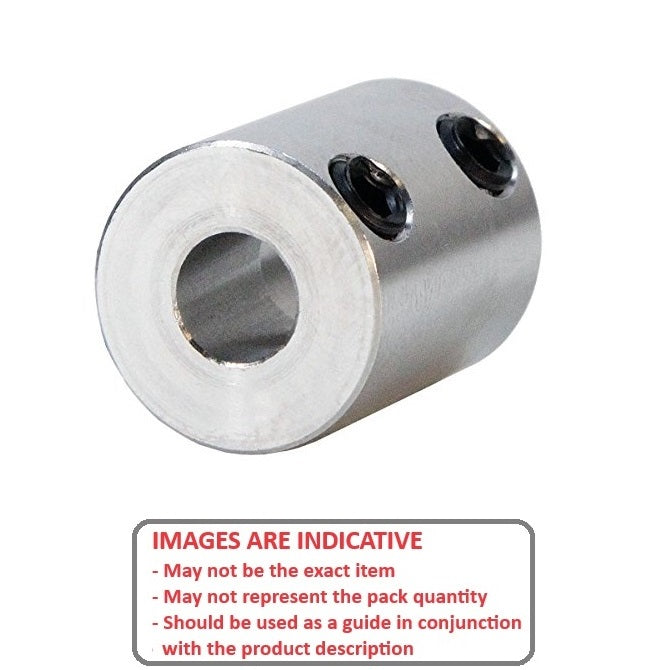 1127075 | CP-222K-222K-44-051-R-CG --- Rigid Couplings - 22.225 - Keyed 4.76 Sq - 22.225 - Keyed 4.76 Sq - 44.45 mm Set Screw - Steel
