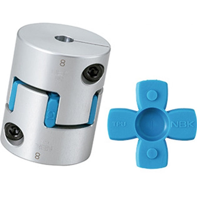 Spider Type C Complete Couplings - 12 -Keyed- 14 -Keyed- 40 mm - Aluminium with 80 Duro Blue Spider