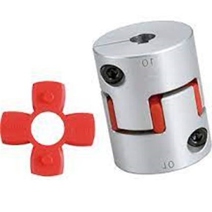 1060360 | CP-050-060-20-030-J-PU98C --- Spider Type C Complete Couplings - 5x6x20 mm - Aluminium with 98 Duro Red Spider Coupling