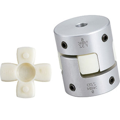 1047714 | CP-032-064-14-022-J-PU92G --- Spider Type C Complete Couplings - 3.175x6.35x14 mm - Aluminium with 92 Duro White Spider Coupling