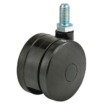 1161124 | WC437RS (2 Pcs) --- Stud Castors - 50.8 mm Swivel 34 Twin Wheel - Nylon Thread Castor