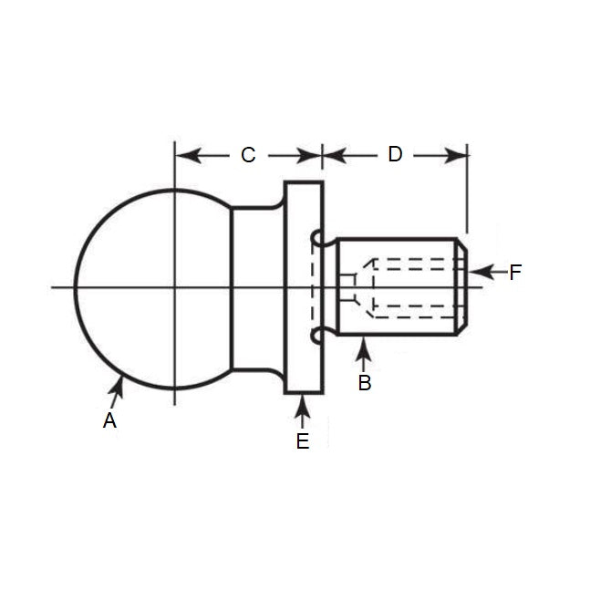 1100132 | BLTO-01270-CS-C1 --- Tooling Balls - 12.7x6.35x7.938 mm One Piece - Carbon Steel Ball