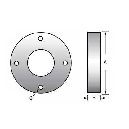 1135613 | AR-326RS (Each) --- Suits Nuts with Diameter 25.4 - 82.55 - 16.256