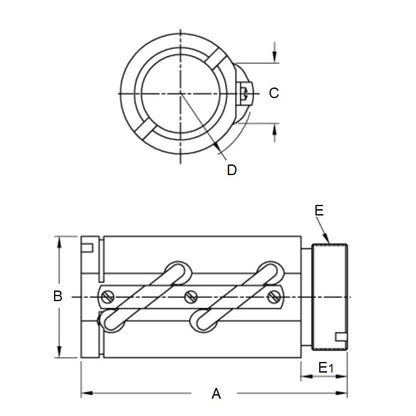 1038720 | TBS427RS (Each) --- Nuts Ballscrew - Type Non-Preloaded - Integral Flange 25.4 - 6.35 Thomson Saginaw