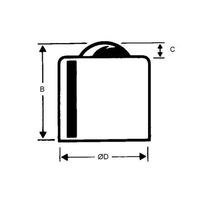 1089430 | BTU0010-010-P-Z-SL --- Spring Loaded Ball Transfer Units - 10 kg - 9.5x36.5 mm Unflanged - Steel Zinc Plated