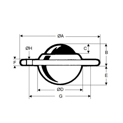 1107045 | BTU0012-010-F-C --- Flange Mount Ball Transfer Units - 15 kg - 10.2x22.2 mm Standard - Carbon Steel