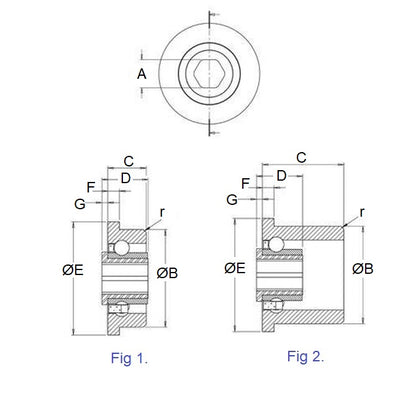 1094383 | CB-475-111H-18-6S (25 Pcs) --- Conveyor Bearings - 11.11x47.5x17.78 mm / 23.62 mm Single Row - Stainless Steel 316 Balls and Races