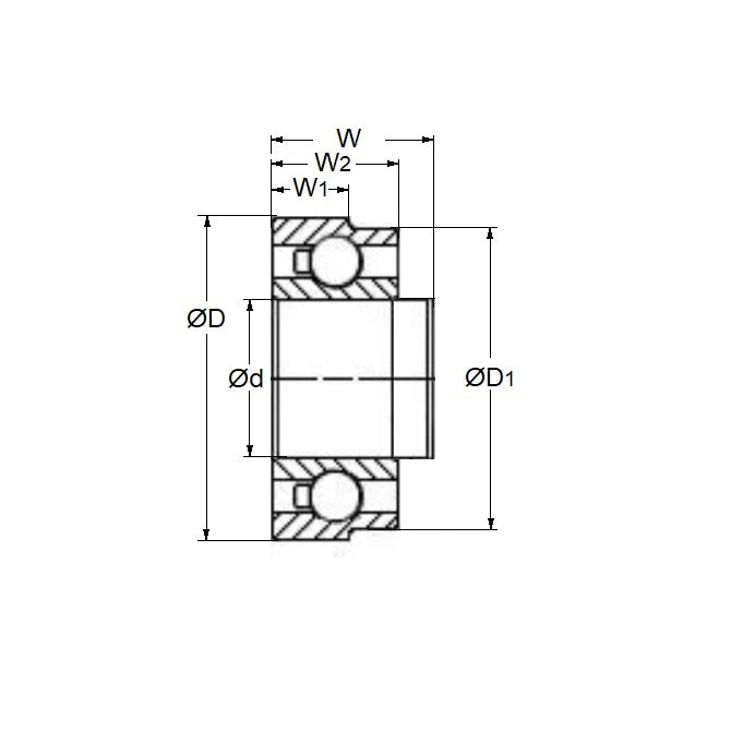 1046657 | SWR144-D106W-ZS-TO (Each) --- Dental Applications Bearings - 3.175 6.350 / 5.979 - 2.381/2.778