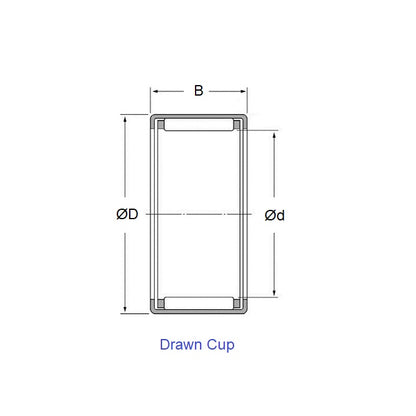 1085646 | NSO-0095-0143-0095-FC --- Needle Roller without Inner Ring Bearings - 9.525x14.288x9.52 mm / 581 mm - Chrome Steel Shell