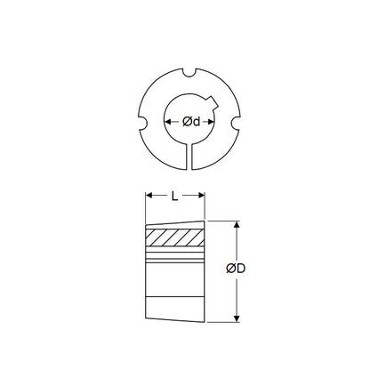 1098341 | TLB-1108-0120 --- Taperlock Bushings - 12x38x22.2 mm - Steel Bushing
