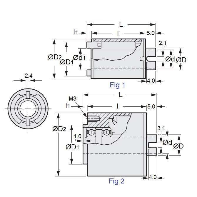 1218816 | CMP-0800-0320-37-1010 --- Slip Magnetic Particle Clutches - 714 to 1010 g.cm 8x37 mm No Power Without Shaft