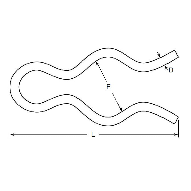 1050823 | HPE-040-08-012-C (5 Pcs) --- Hitch External Pins - 3.97x1.2x0.8 mm - Spring Wire, Oil-Tempered Pin