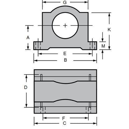 1088101 | LCHP-0095-024-CC --- Housings Pillow Block Closed Ceramic Coated Linear - 9.53 44.45 x 33.34 23.81 mm